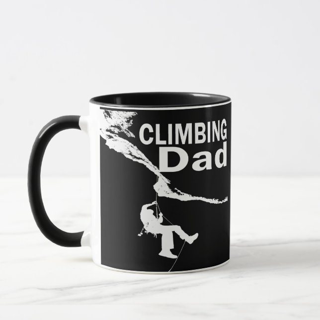 Rolig Klippklättring Pappa Mugg (Vänster)
