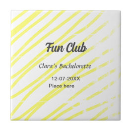 Rolig klubb möhippa gul linje bakgrund kakelplatta