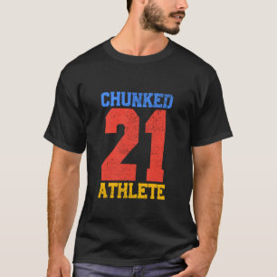 Rolig klumpig idrottsman 21 för millennial sarkast t shirt