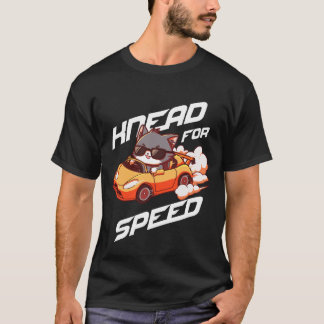 Rolig knåd för hastighet katt sportbil present t shirt