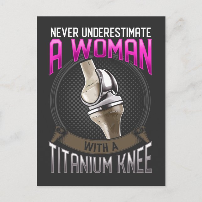 Rolig knäoperation återhämtning sjukhus på bättrin vykort (Framsida)