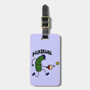 Rolig knipa som leker Pickleball Bagagebricka
