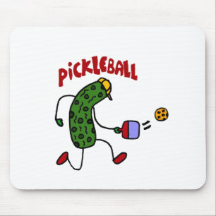 Rolig knipa som leker Pickleball handlingdesign Musmatta
