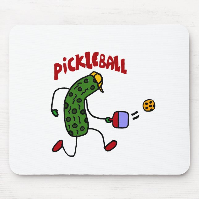 Rolig knipa som leker Pickleball handlingdesign Musmatta (Framsidan)