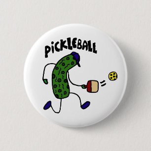 Rolig knipa som leker Pickleball Knapp