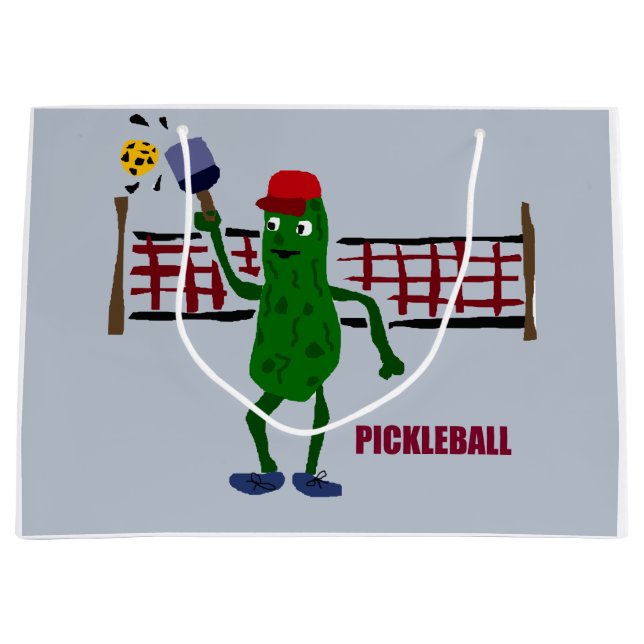 Rolig knipa som leker Pickleball konstdesign (Framsidan)