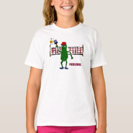 Rolig knipa som leker Pickleball med netto konst T Shirt