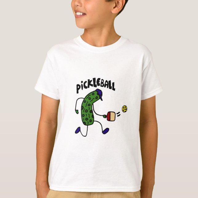 Rolig knipa som leker Pickleball Tee Shirt (Framsida)