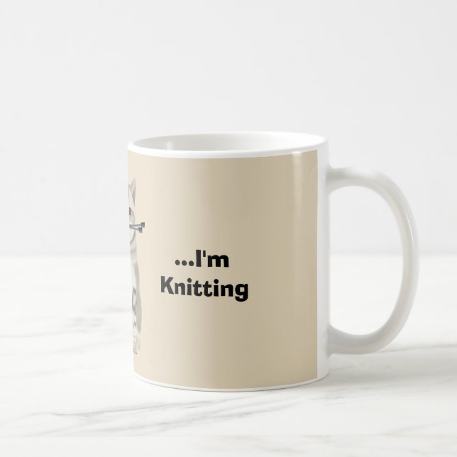 Rolig Knittersmugg Kaffemugg (Höger)