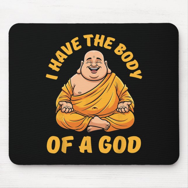 Rolig Knubbig Buddha Yoga Meditation Pun Present M Musmatta (Framsidan)