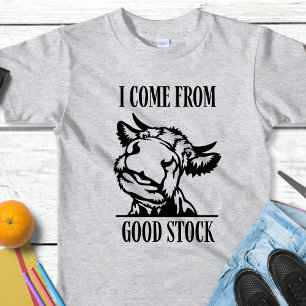Rolig Ko Jag Kommer Från Bra Släkt T Shirt