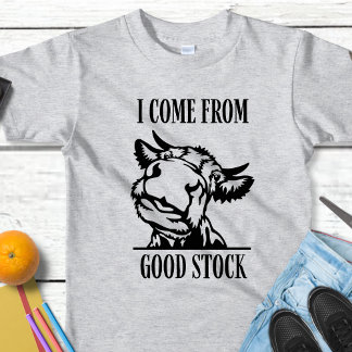Rolig Ko Jag Kommer Från Bra Släkt T Shirt