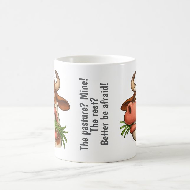 Rolig ko kaffemugg (Center)
