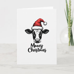 Rolig Ko Merry Jul Kort