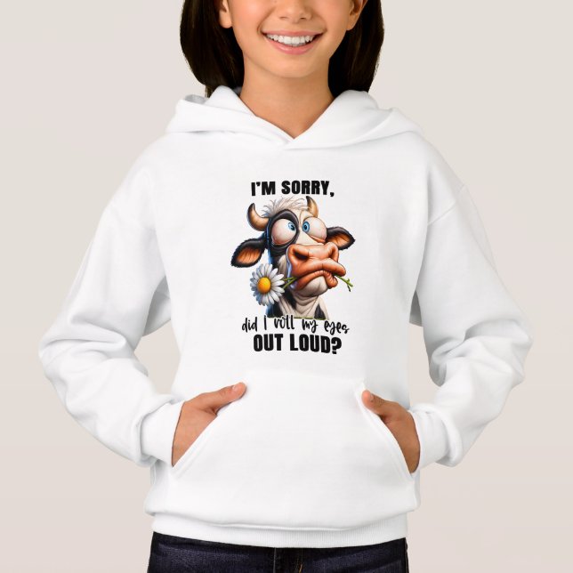 Rolig ko-ordkonst med ögonrullning t shirt (Framsida)