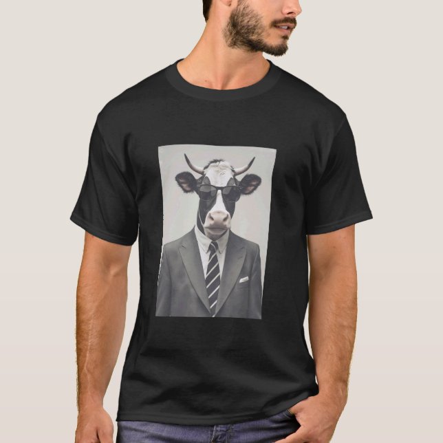 Rolig Ko T Shirt (Framsida)