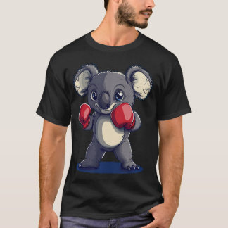 Rolig Koala Björn Med Boxning T Shirt