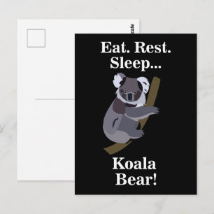 Rolig Koala Björn Vykort