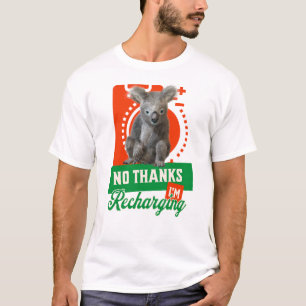 Rolig Koala Introvert Laddar Om Humör T Shirt