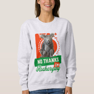 Rolig Koala Introvert Laddar Om Humör T Shirt