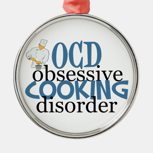 Rolig kock julgransprydnad metall (Framsidan)