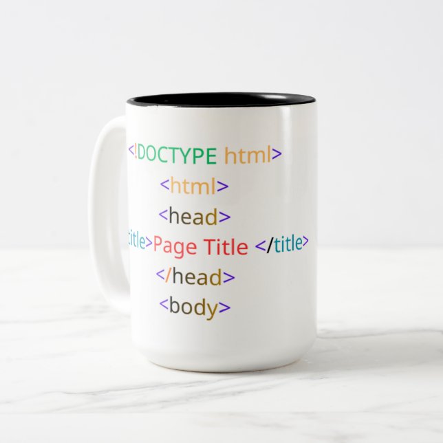 Rolig Kodnings Kaffe Kopp (Framsida vänster)