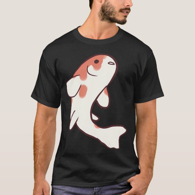 Rolig Koi-fisk konst T Shirt (Framsida)