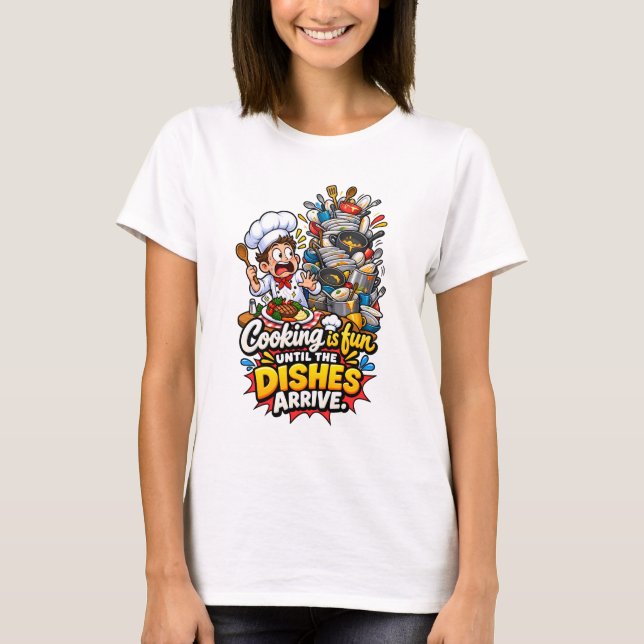 Rolig kökscitat om disk t shirt (Framsida)
