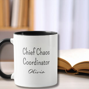 Rolig kollega Chief Chaos Coordinator anpassad Mugg