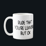 Rolig Kollega Lämnar Farväl Adjö Kaffemugg<br><div class="desc">Lustigt Coworking Lämnar Farwell Adjö,  går Away Gift för kollega eller är Pension Redo. Visa dem hur mycket du kommer att sakna honom eller henne. Underbar Gift-idé med roligt att säga.</div>