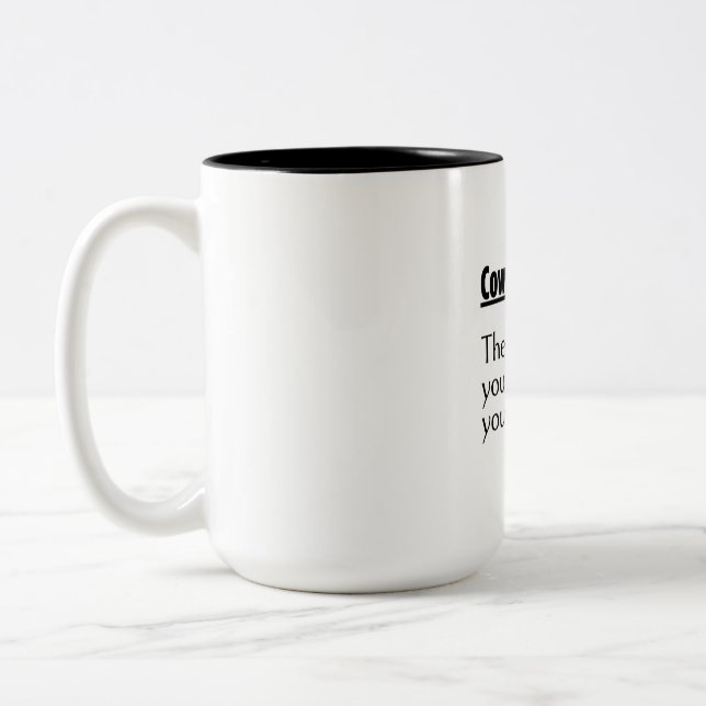 Rolig kollegadefinition mugg - Kontorshumor (Vänster)