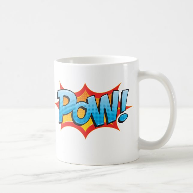 Rolig komisk Pow! Kaffemugg (Höger)