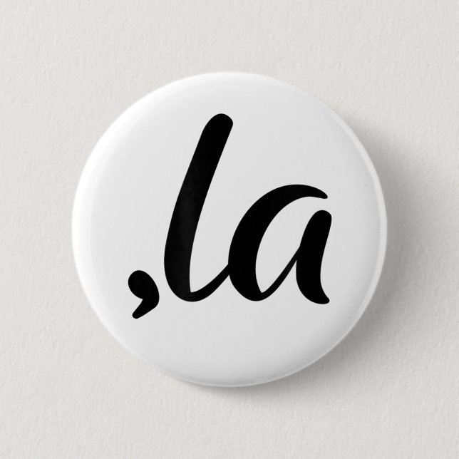 Rolig Komma La, Kamala För President, 2024 Knapp (Framsida)