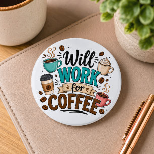 Rolig kommer jobba för kaffe knapp