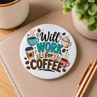 Rolig kommer jobba för kaffe knapp