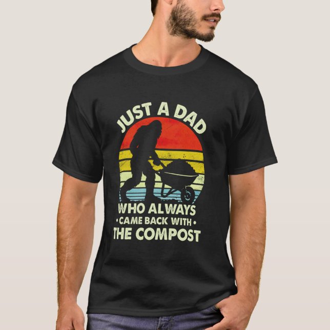 Rolig kompost solnedgångsdesign för pappor som gil t shirt (Framsida)