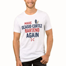 Rolig konservativ AOC bartender politisk humor