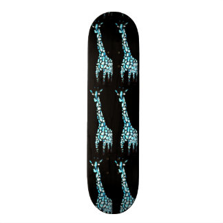 Rolig konst för giraff för vilddjurabstrakt skateboard bräda 21,5 cm