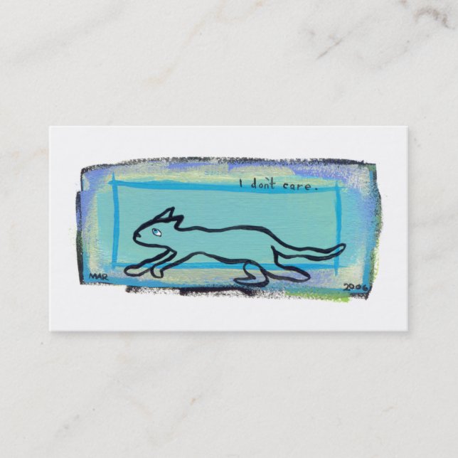 Rolig konst för Hep hipster för kattcoola modern - Visitkort (Framsida)