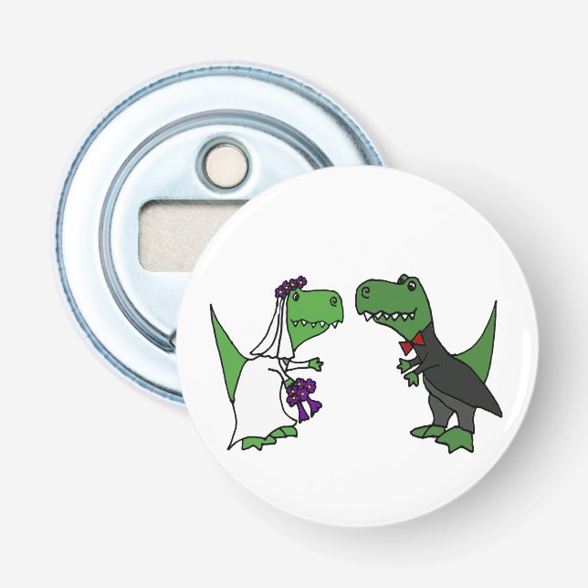 Rolig konst för T-rex Dinosaursbrud och Flasköppnare (Framsidan)