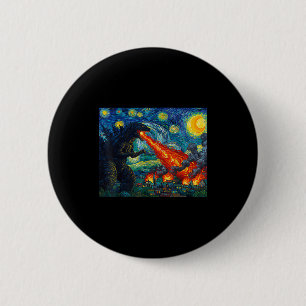 Rolig konst japansk monster Kaiju i Van Gogh Starr Knapp