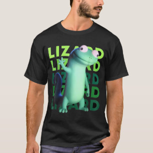Rolig konstig ödla meme _ 3d surrealistiskt djur  t shirt