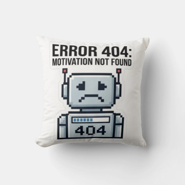 Rolig Kontorsdekor För Programmerare Kudde (Framsida)