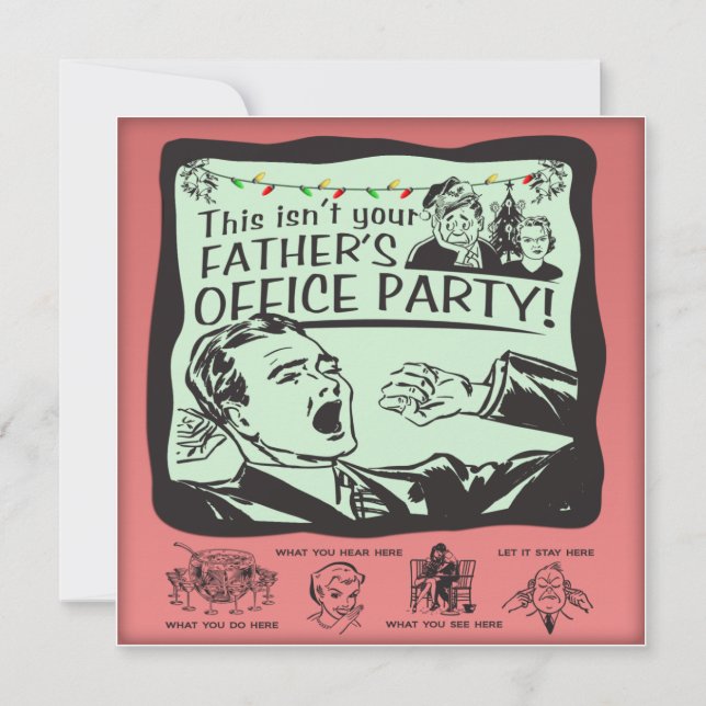 Rolig kontorsjulfest! inbjudningar (Framsida)