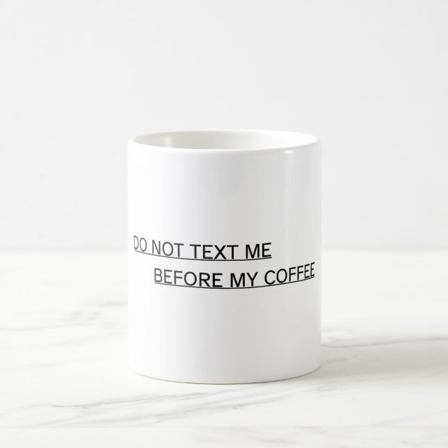 Rolig kontorskaffemugg - Vänligen texta mig inte Kaffemugg (Center)