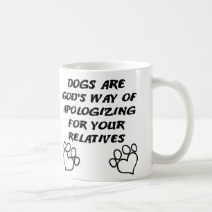 Rolig kopp eller resemugg med texten Hund - Guds G