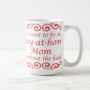 Rolig kopp för hemma mamma utan barn