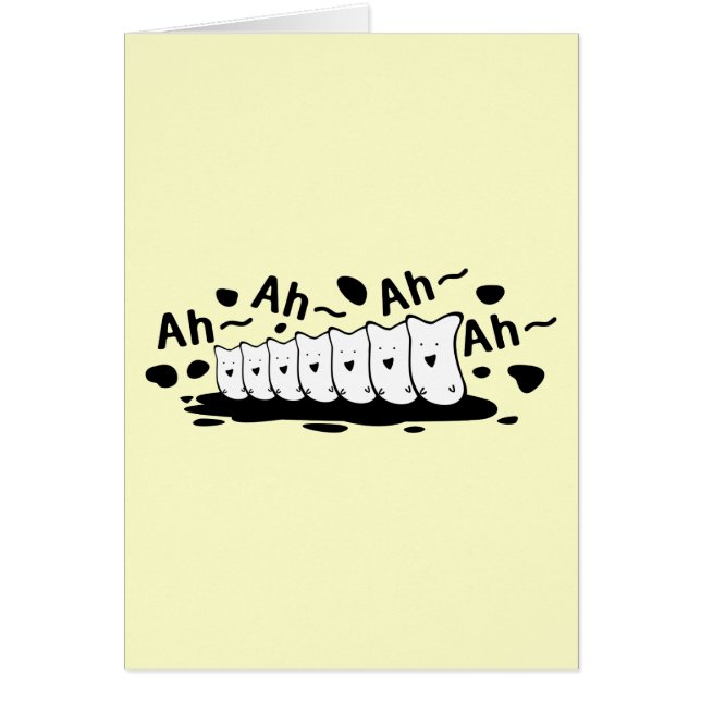 Rolig kör hälsningskort (Framsidan)