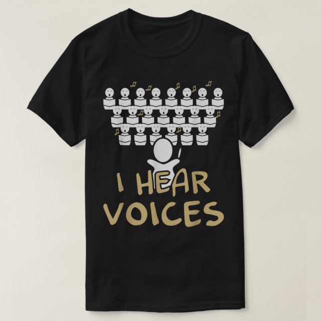 Rolig Körledare Musik Design T Shirt (Design framsida)