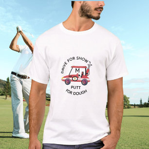Rolig Körning För Show Röd Korg Monogram T Shirt